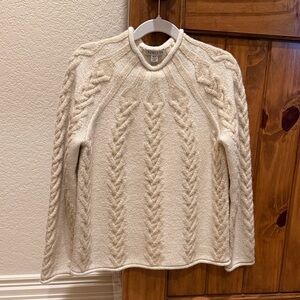 Crewcuts, Girls' heart rollneck sweater, Size S (6-7)